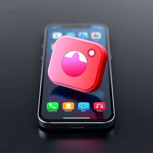 Icoon voor mobiele app ontwikkeling met smartphone