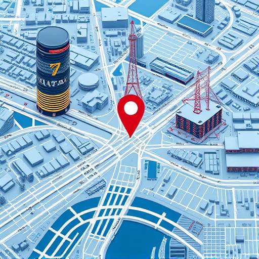 Placeholder kaart van Rotterdam centrum met een locatieaanduiding